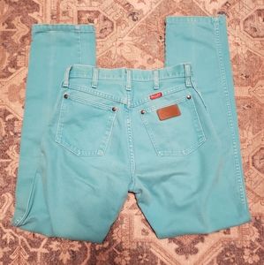 Vtg High Rise Turquoise Wranglers